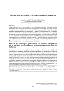 Dealing with Input Noise in Statistical Machine Translation