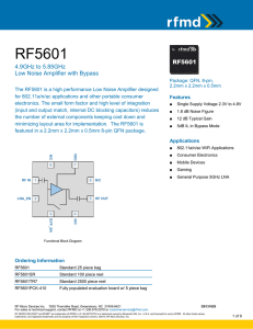 RF5601 Data Sheet