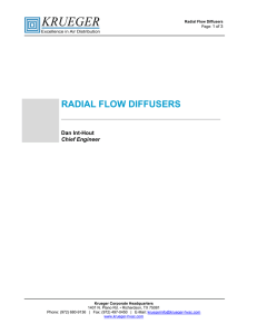 radial flow diffusers