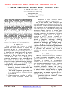 ISSN: 2231-2803 http://www.ijcttjournal.org An EMUSIM Technique