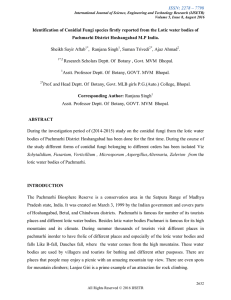 ISSN: 2278 – 7798 Identification of Conidial Fungi species firstly