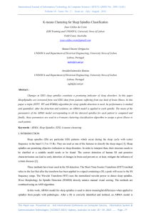 K-means Clustering for Sleep Spindles Classification