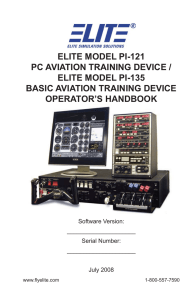 Elite PI-135 Operators Manual