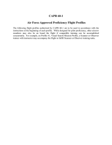 CAPR 60-1 Air Force Approved Proficiency Flight Profiles