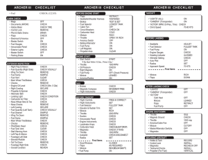 Archer checklist w emergency.indd - The X