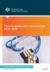 Pilot incapacitation occurrences 2010–2014