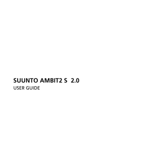 SUUNTO AMBIT2 S 2.0