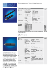 Temperature/Humidity Sensor CO Sensor