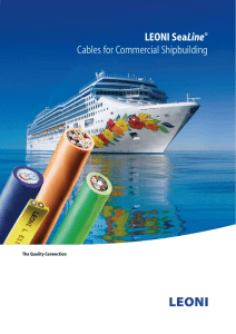 LEONI SeaLine® cables for commercial shipbuilding