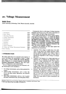 201: Voltage Measurement