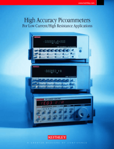 High Accuracy Picoammeters for Low