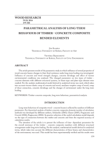 wood research parametrical analysis of long