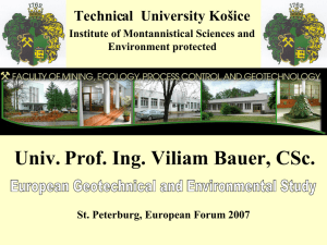 European Geotechnical and Environmental Study
