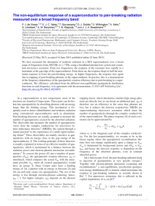 The non-equilibrium response of a superconductor to pair