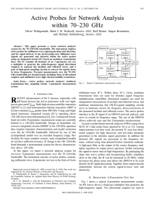 Active probes for network analysis within 70-230 GHz