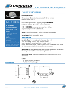 DLH 4" New Construction Housing Spec Sheet