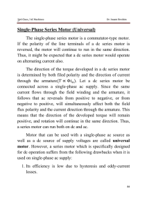 Single-Phase Series Motor (Universal)