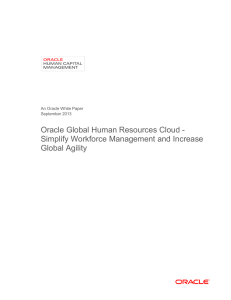 Oracle Global Human Resources Cloud White Paper