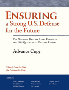 Ensuring A Strong Defense for the Future