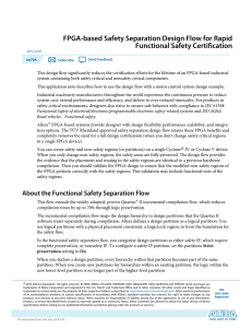 FPGA-based Safety Separation Design Flow for Rapid