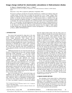 Image charge method for electrostatic calculations in field