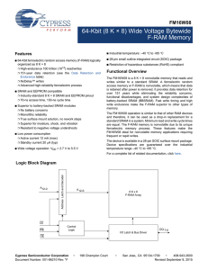 FM16W08 - Cypress Semiconductor