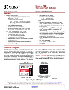 Xilinx System ACE Solution Data Sheet v1.4 (03/02)