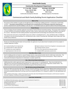 Commercial Building Permit Application