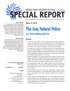 The Iraq Federal Police: U.S. Police Building Under Fire