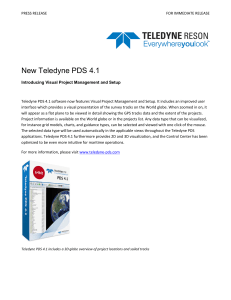 Press release - Teledyne PDS