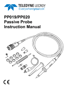 PP019/PP020 Operator`s Manual