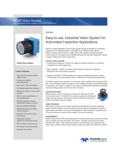 Easy-to-use, Industrial Vision System for Automated
