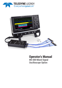 MS-500 Mixed Signal Oscilloscope Option