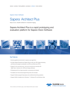 Sapera Architect Plus Brochure