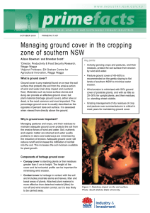 Managing ground cover in the cropping zone of southern NSW