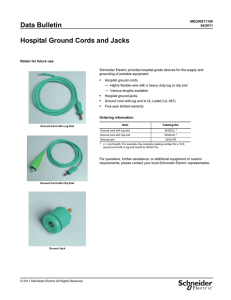 Hospital Ground Cords and Jacks
