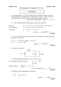 PHYSICS 1142 Semester 2, 2010