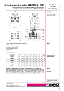 Circuit regulating valve STRÖMAX