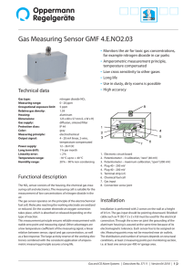 Gas Measuring Sensor GMF 4.E.NO2.03
