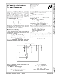 Simple Switcher Forward Converter