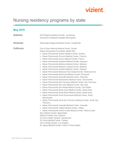 Nursing Residency Programs By State