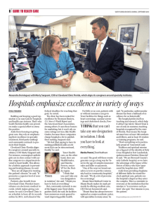 Hospitals emphasize excellence in variety of ways