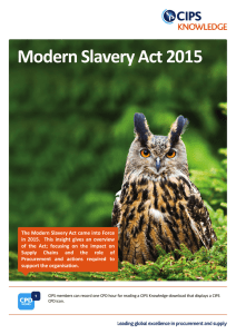 Modern Slavery Act 2015