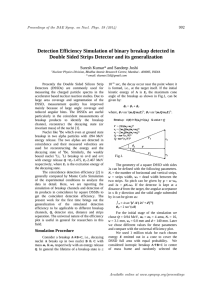 Detection Efficiency Simulation of binary breakup detected in