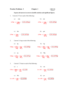 Practice Problems Chapter 1