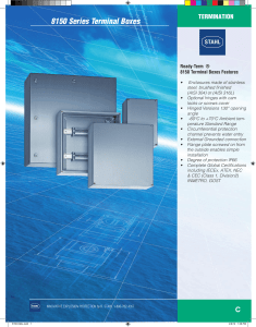 8150 Series Terminal Boxes