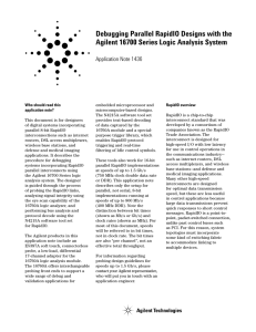 Debugging Parallel RapidIO Designs with the Agilent 16700 Series