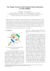 The Trigger System for the External Target Experiment in