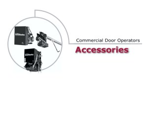 Commercial Door Operators Accessories