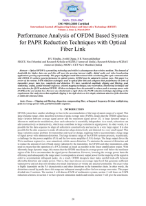 Performance Analysis of OFDM Based System for PAPR